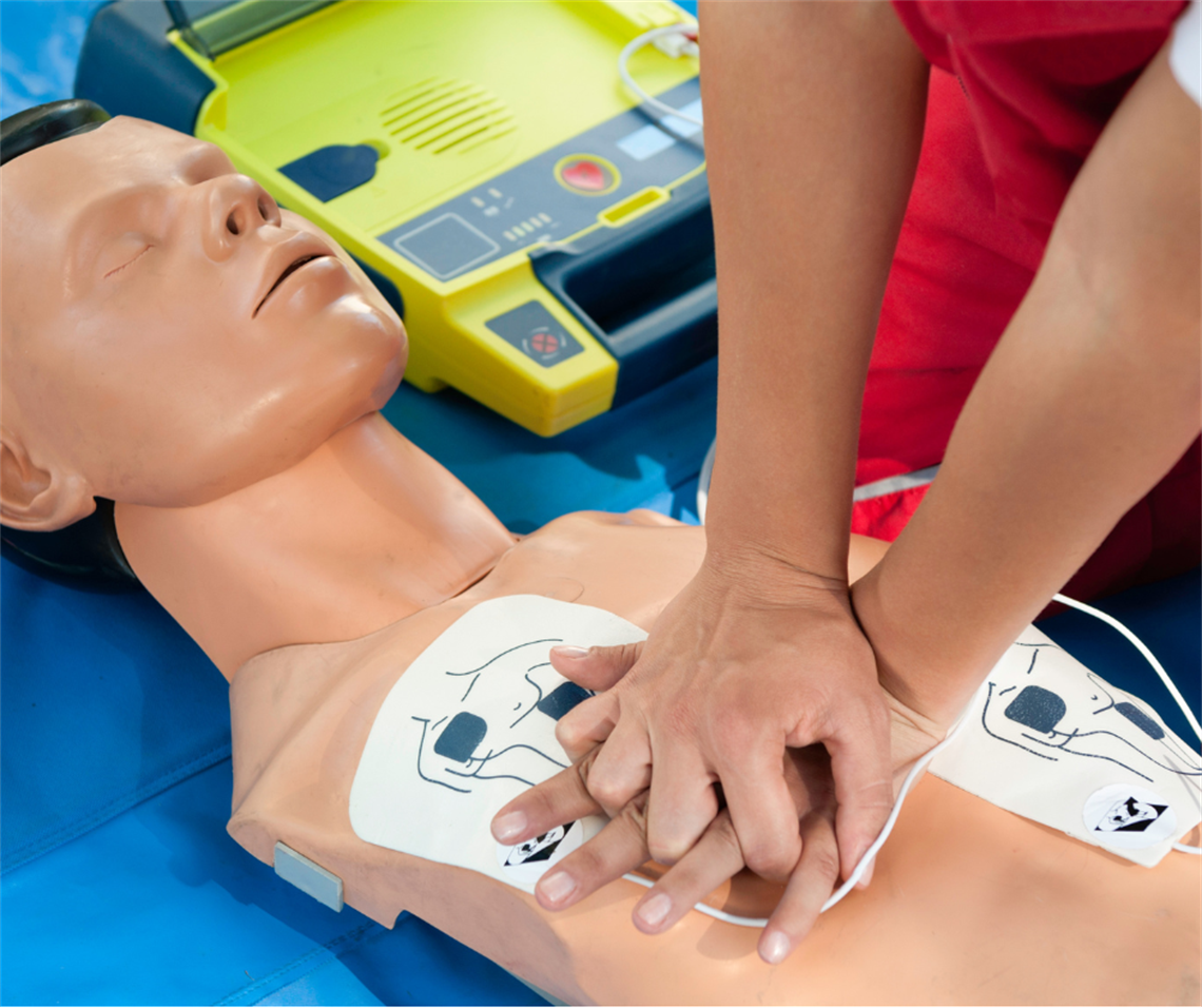 Person performing CPR