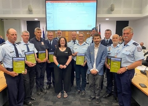 CFA members, the Mayor and Deputy Mayor in council chambers