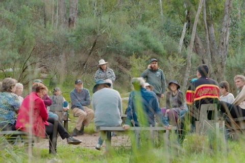 cultural walk group talk