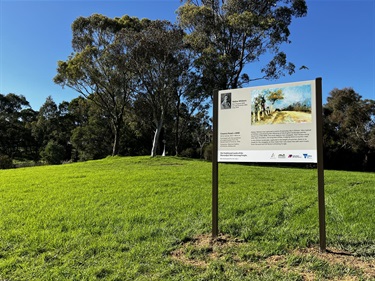 New sign at Alistair Knox Park