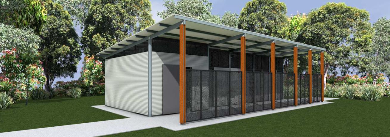 This is a drawing of what the new toilet facility will look like at Alistair Knox Park in Eltham