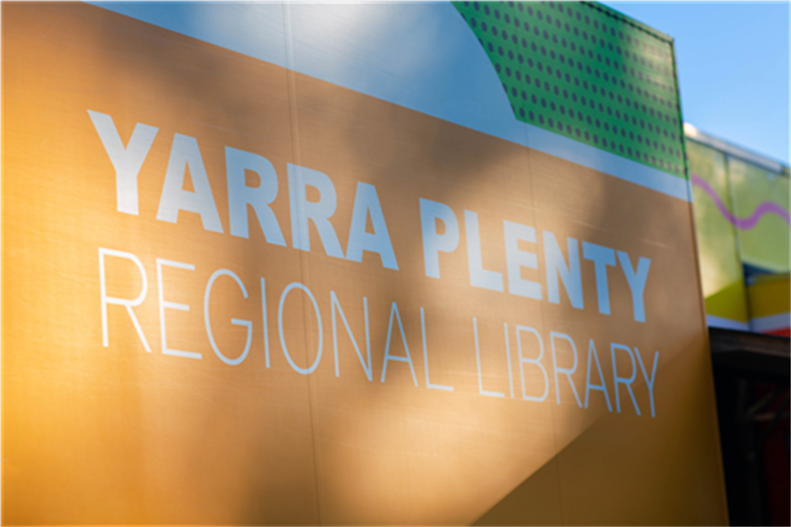 The Yarra Plenty Regional Library sign