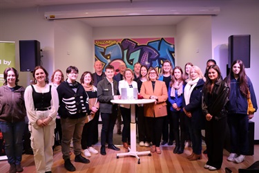 This is a photograph from the official opening of the Nillumbik Youth Hub