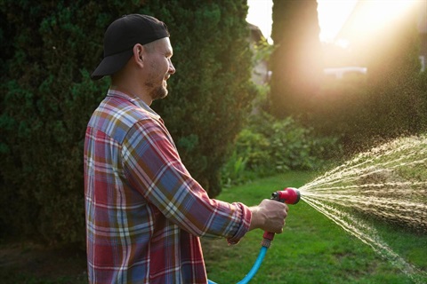 saving water outdoors