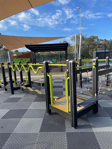 Exercise equipment under cover